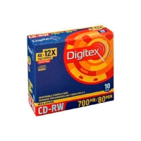 Диск CD-RW DIGITEX 700MB 4X 10 PCS